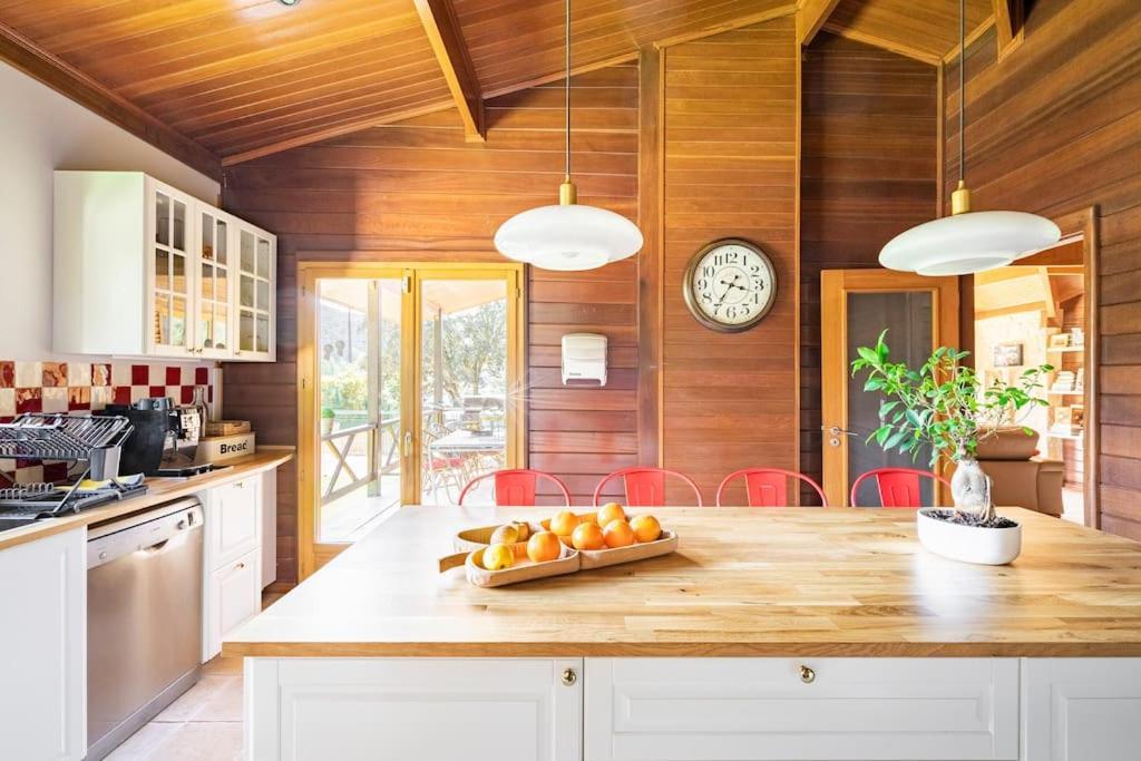Wooden House Villa Minde Exterior foto